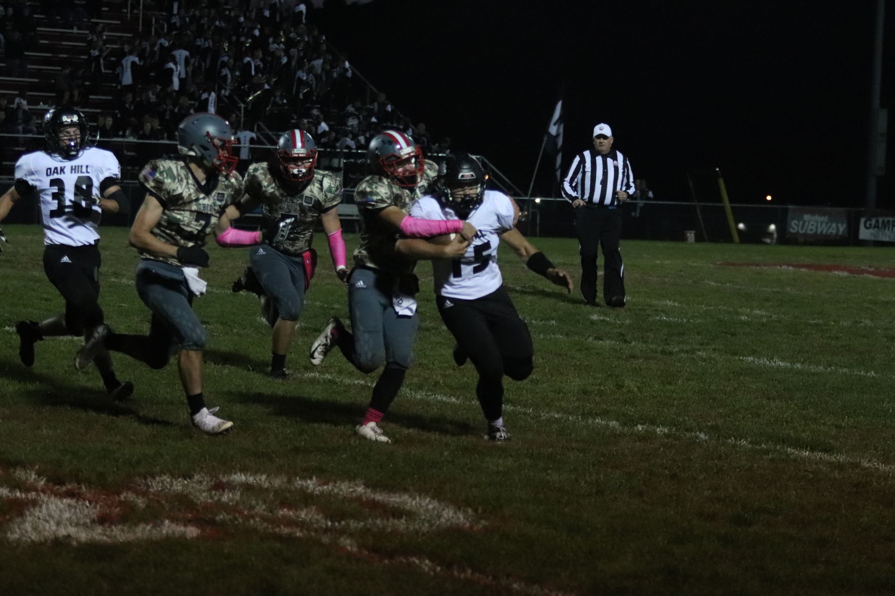 Oak Hill at Minford football